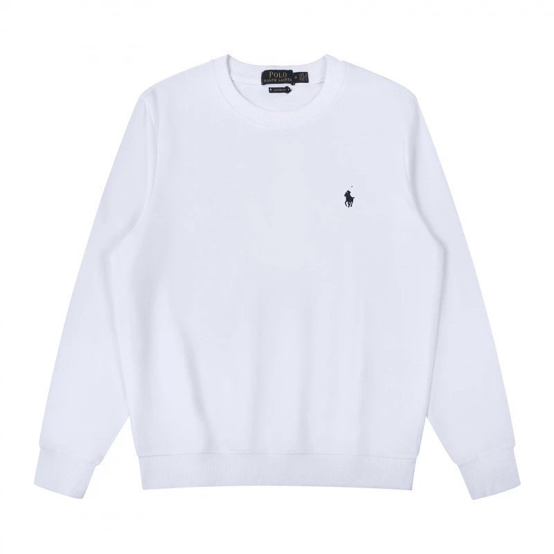 Crew Neck White Cyan Logo