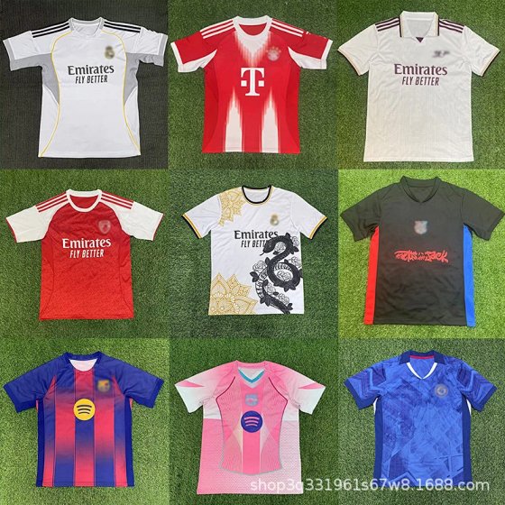 Source goods football jersey 25-26 England Arsenal Real Madrid Brazil Argentina Barcelona France Inter Milan jersey