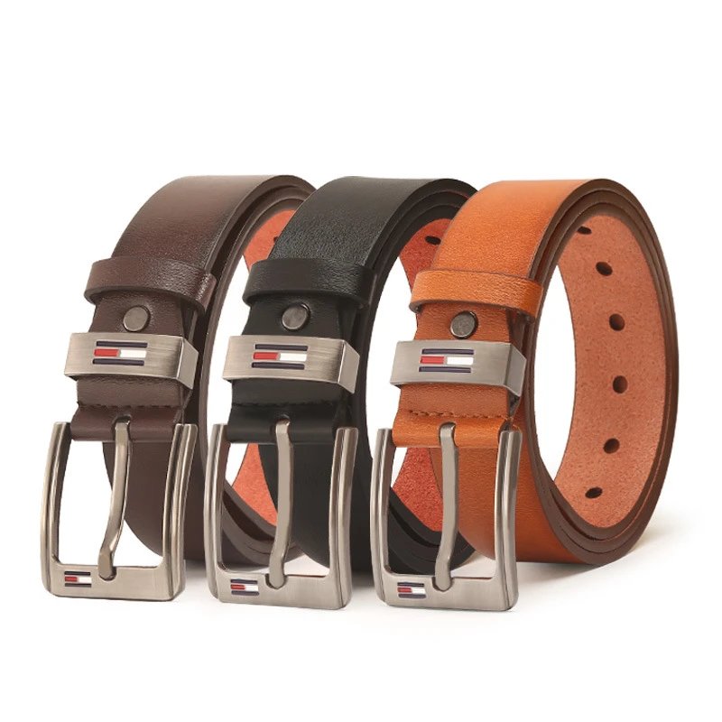 Belt Men's Trendy Ins Young People Needle Buckle Student Korean Version Trendy Men's Simple Leisure Personalized Belt Wholesale