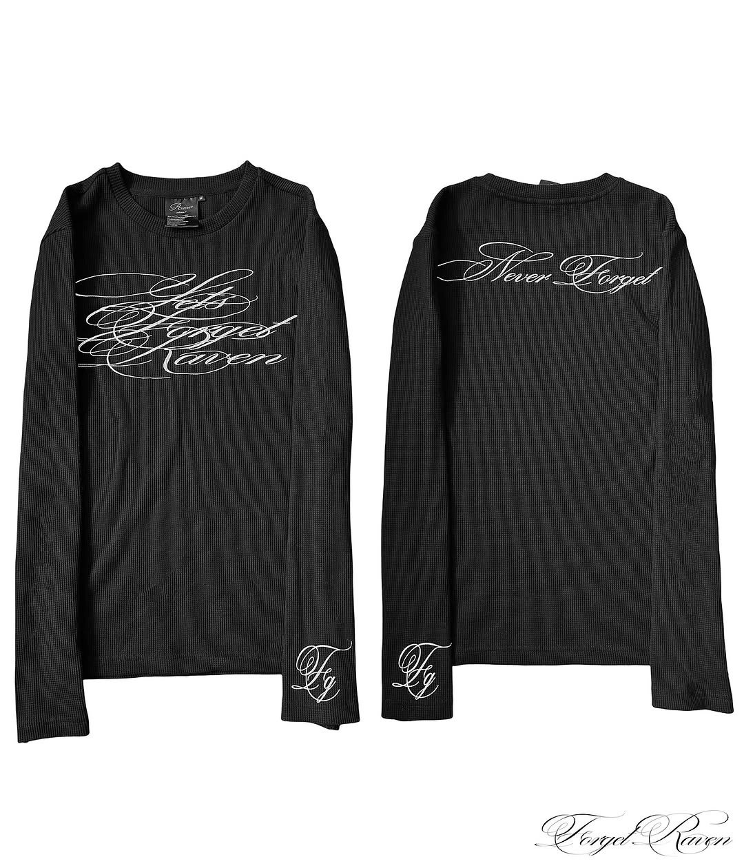 Unbranded T-Shirts Long-Sleeve Ribbed Graphic T-Shirt — 2