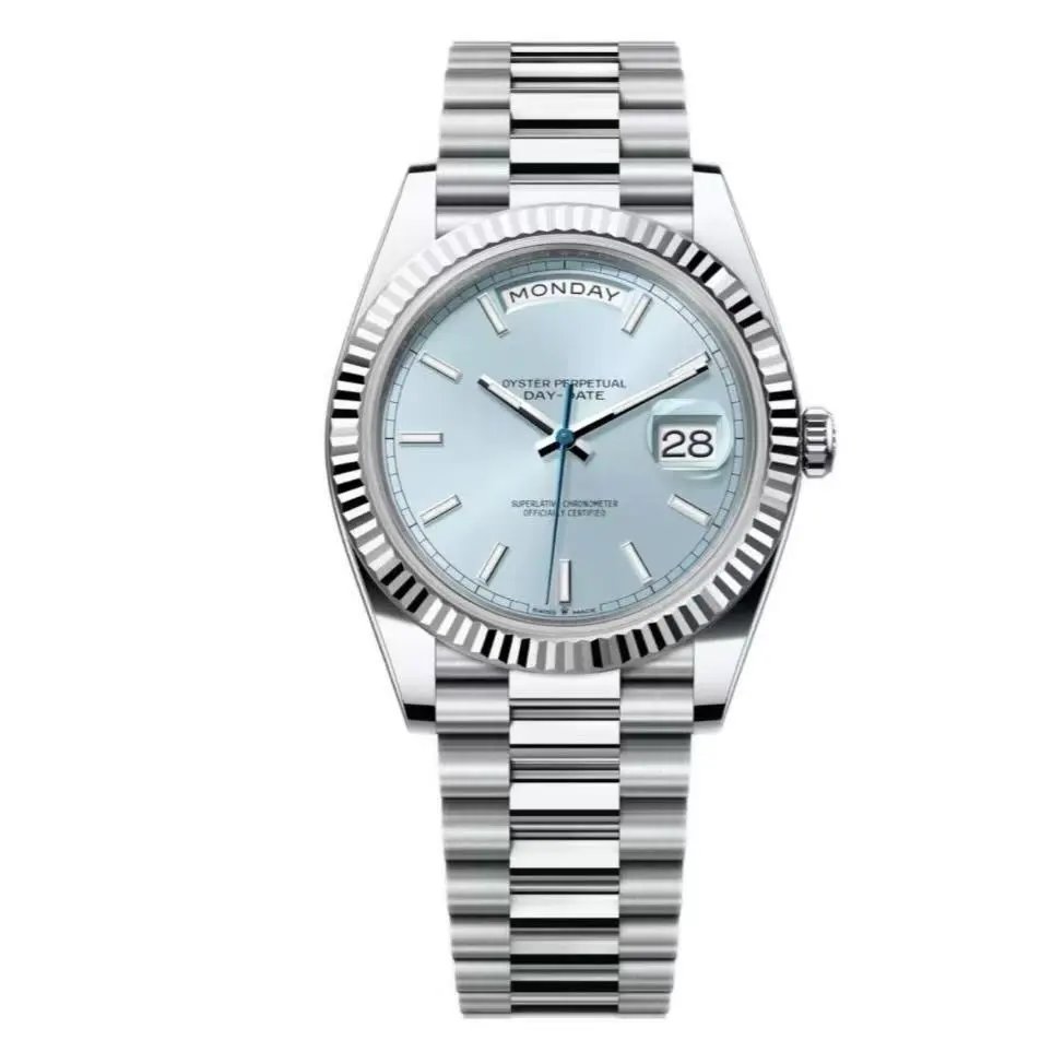 Rolex Day-Date 40 Platinum Ice Blue Dial 228236