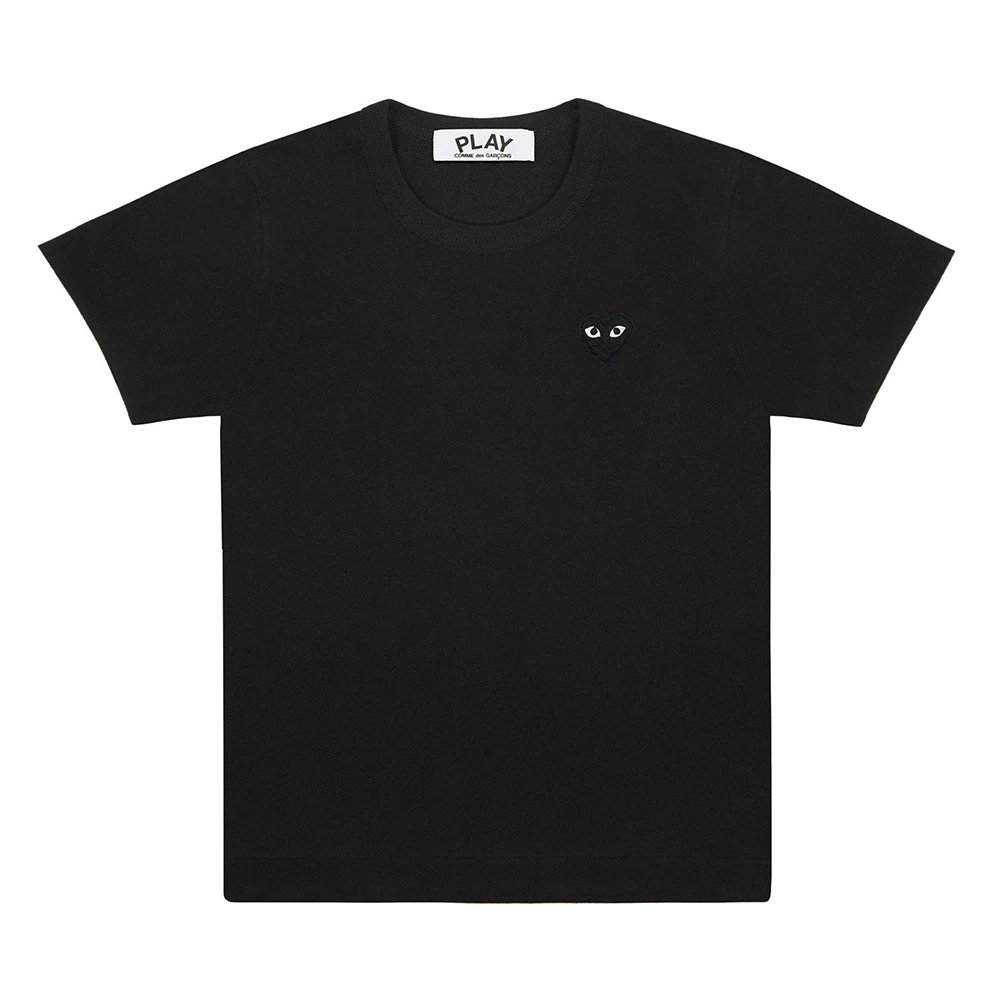 Comme des Garçons T-Shirts PLAY heart graphic — CJ10-Black