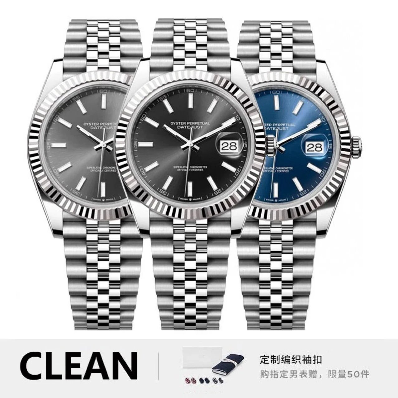 Factory direct sales, Labor log, mechanical watch, fully automatic mechanical watch, luminous nail, steel strip, cross-border foreign trade outsourcing