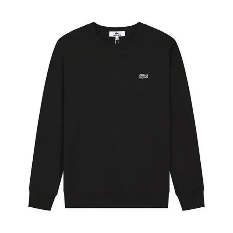 Cotton Crew Neck -- Black Red Mouth