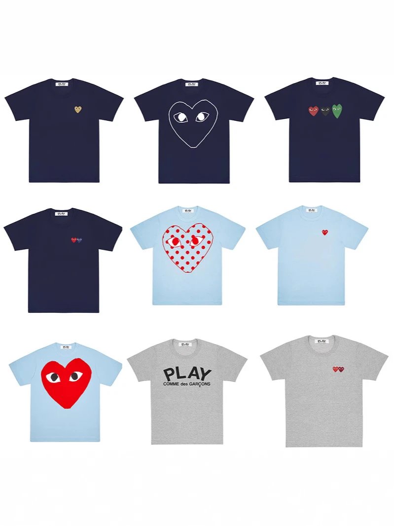 Comme des Garçons T-Shirts PLAY heart graphic image 4