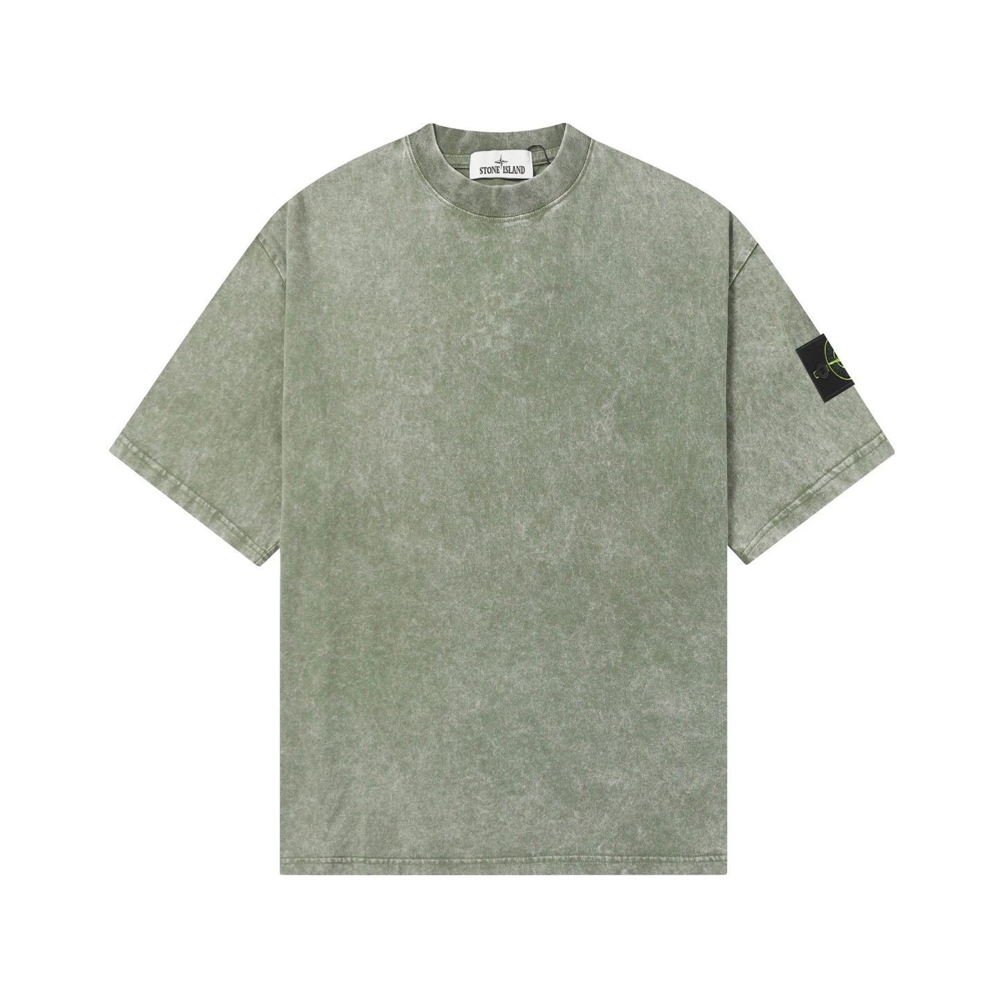 Short Sleeve Washed Green
