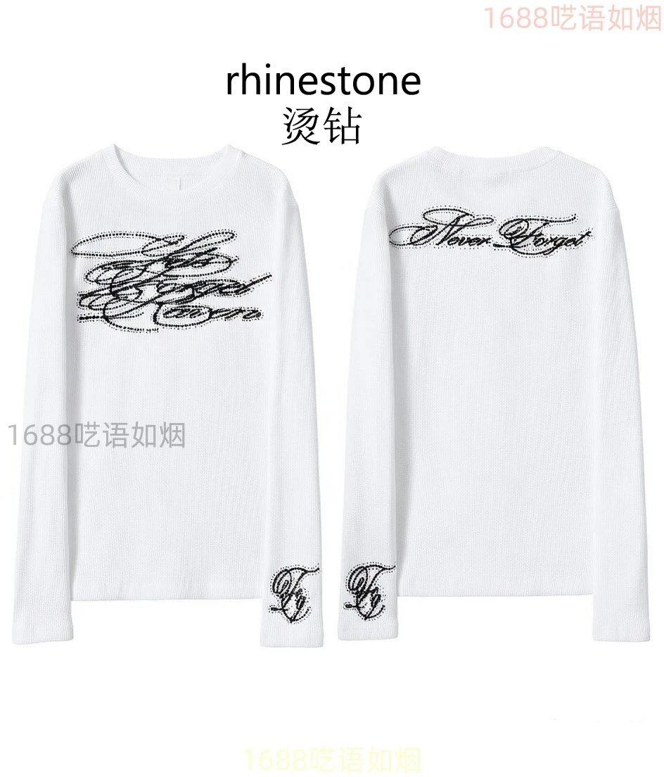 Unbranded T-Shirts Long-Sleeve Ribbed Graphic T-Shirt — 7