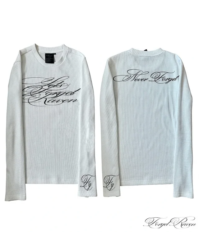 Unbranded T-Shirts Long-Sleeve Ribbed Graphic T-Shirt product detail image 6