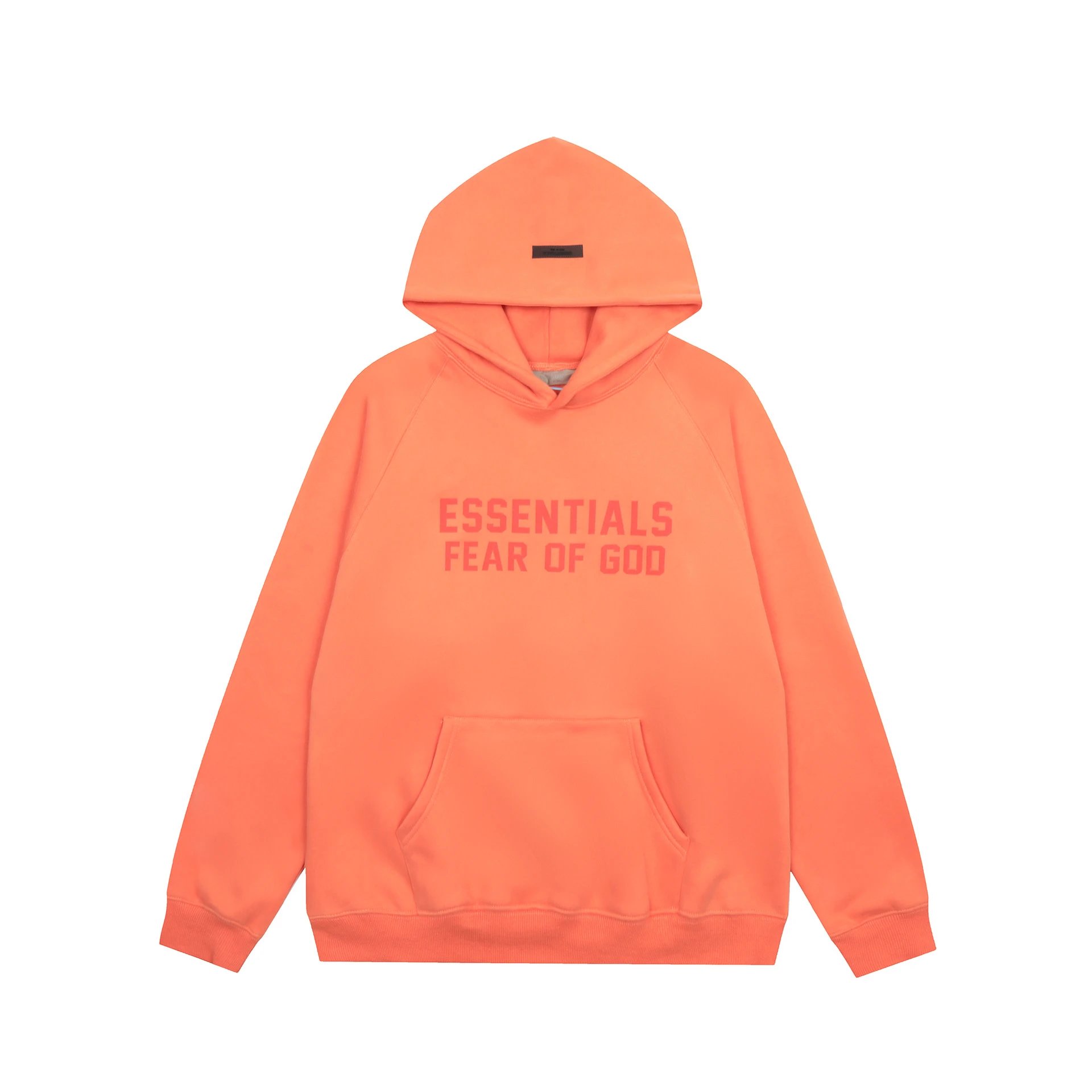 Coral Red Hoodie [High Quality]
