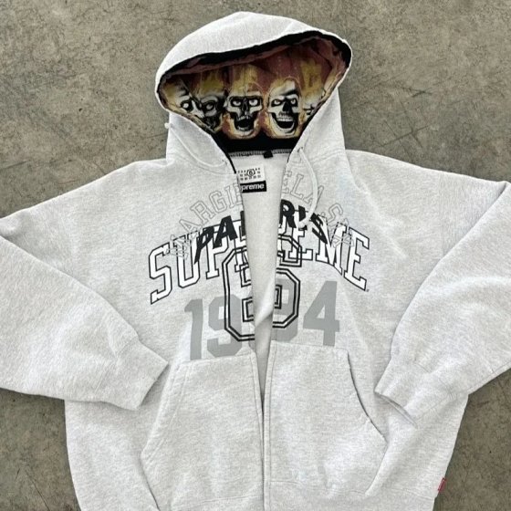 Zip-Up Cardigan 2024 New Cross-Border 1994 English Print National Trend Treasure Boy Hoodie Wholesale