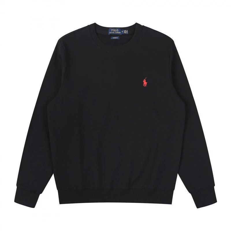 Crew Neck Black Red Logo