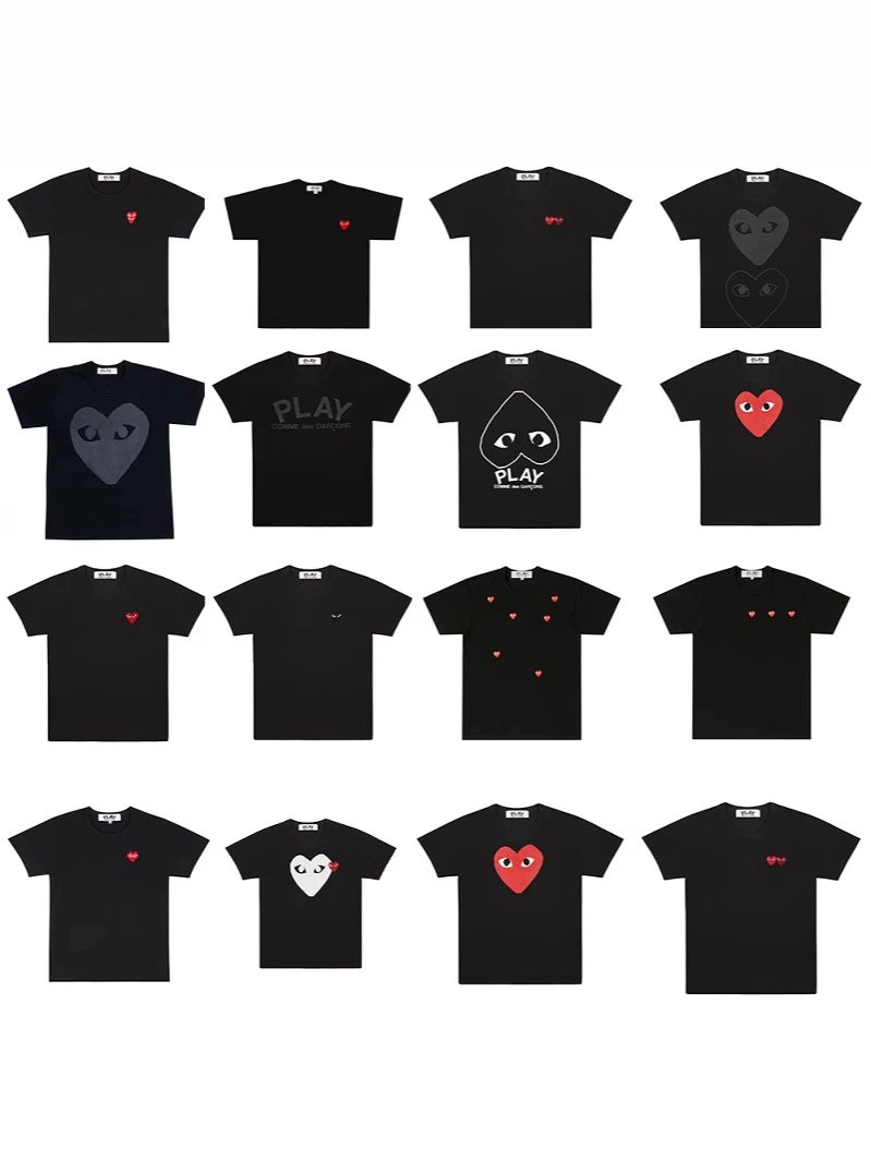 Comme des Garçons T-Shirts PLAY heart graphic image 2