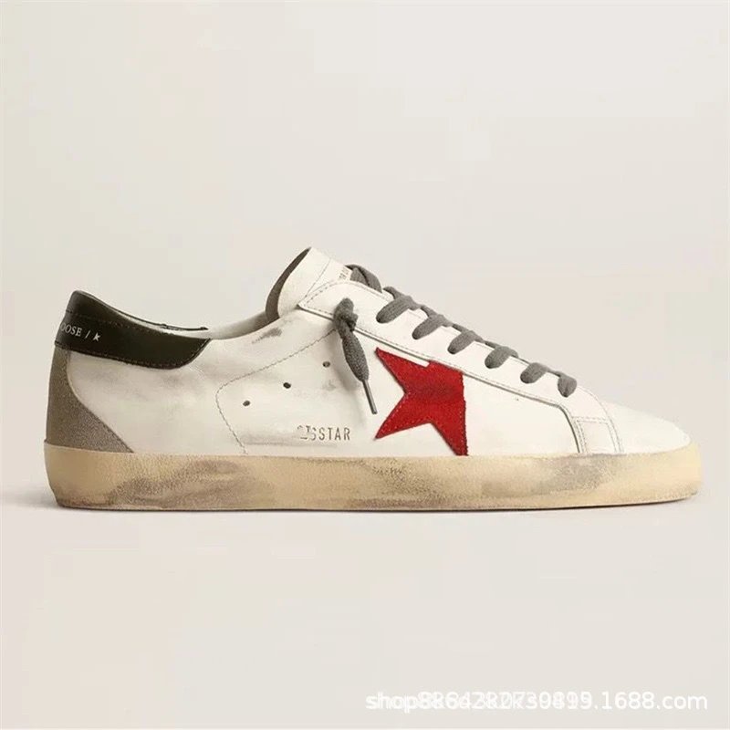 Korean vintage star dirty shoes for women 2024 new versatile internet celebrity board shoes with increased height inside dirty cowhide white shoes