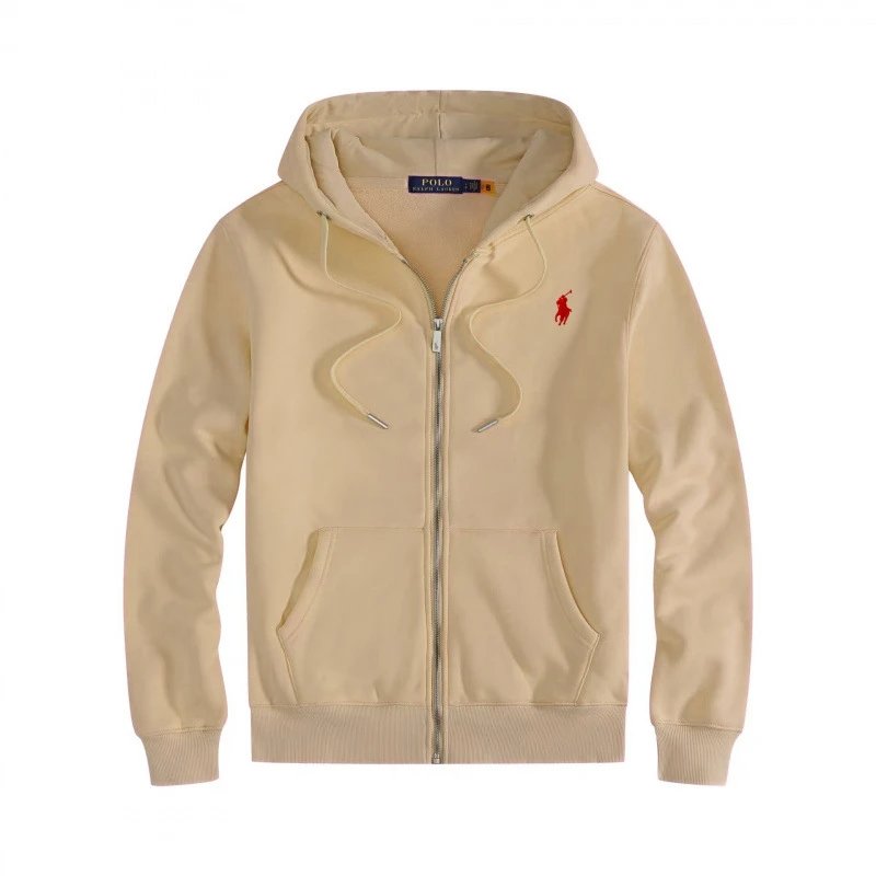 Zip Khaki Red Logo