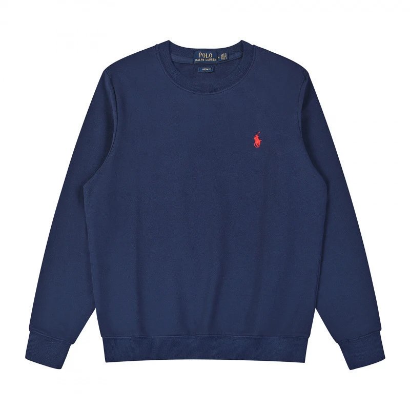 Crew Neck Navy Red Logo