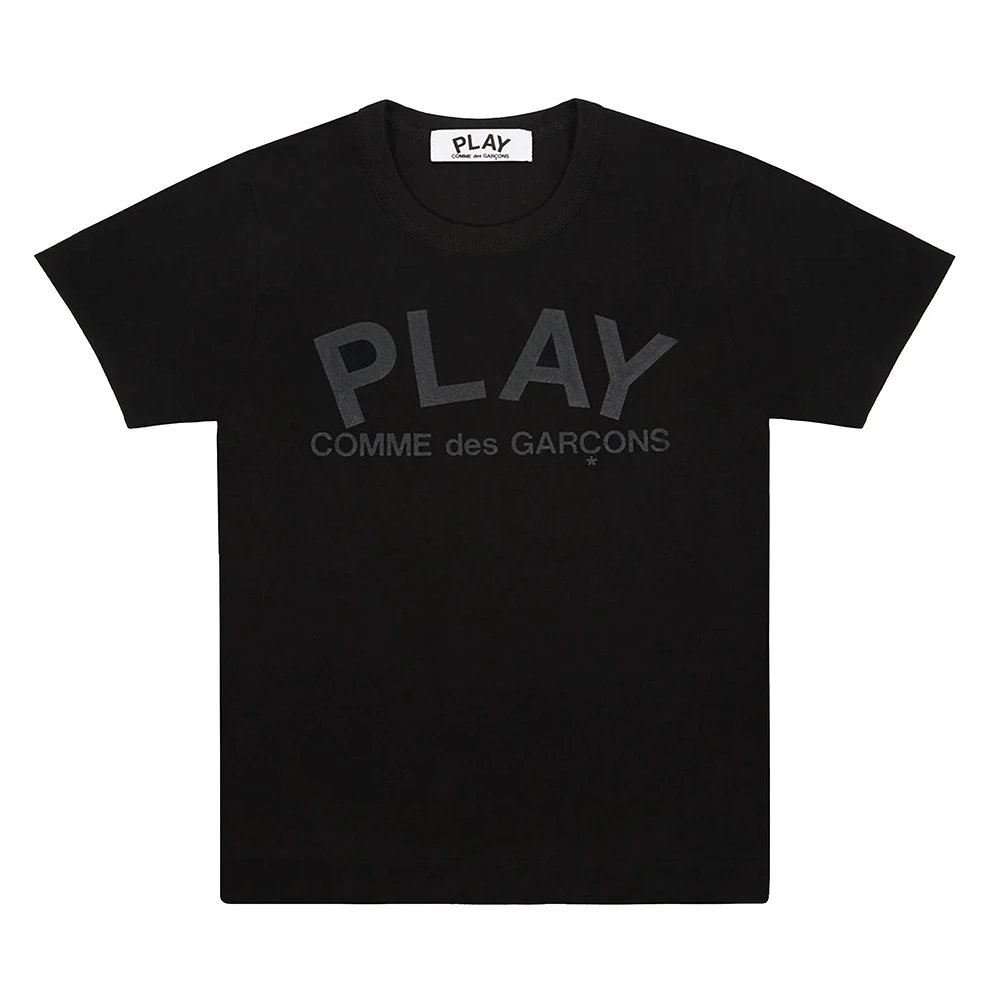 Comme des Garçons T-Shirts PLAY heart graphic — CJ06-Black