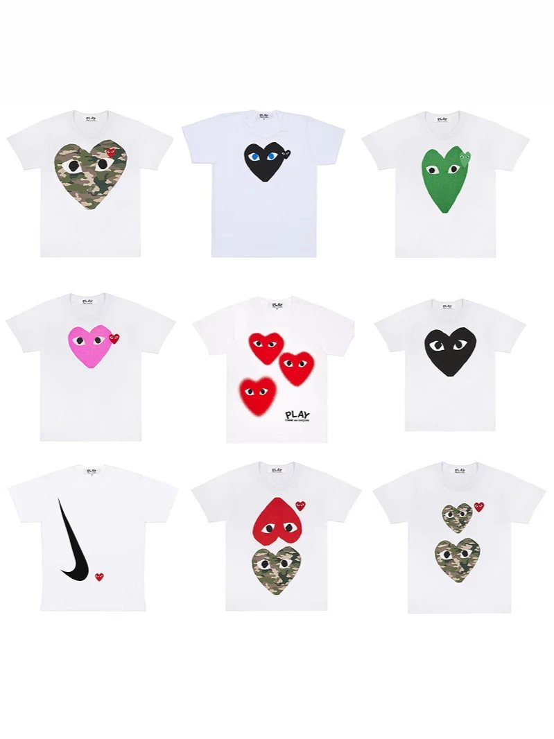 Comme des Garçons T-Shirts PLAY heart graphic image 3