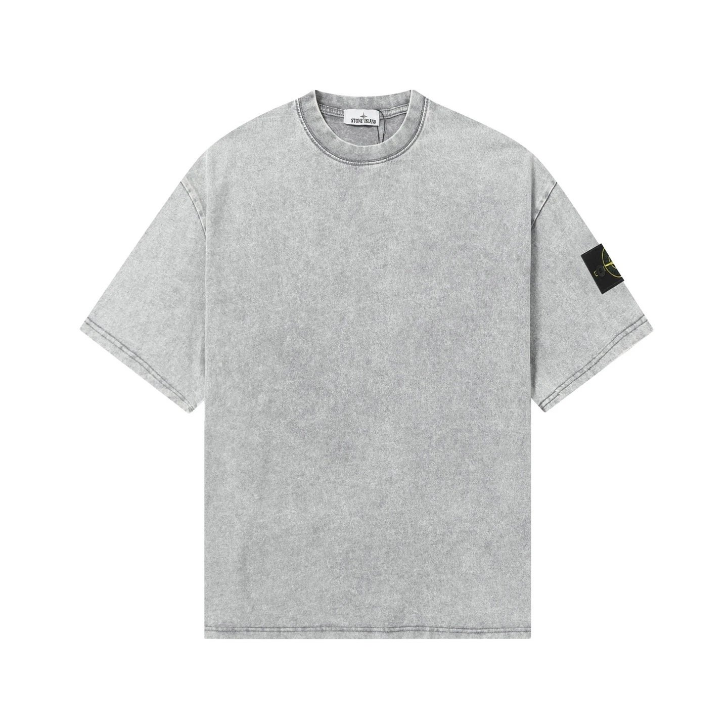 Short Sleeve Washed Grey