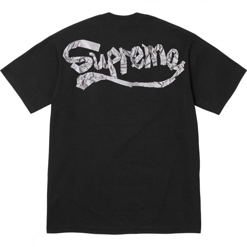 B410# Top Tier Black T-Shirt with Tape