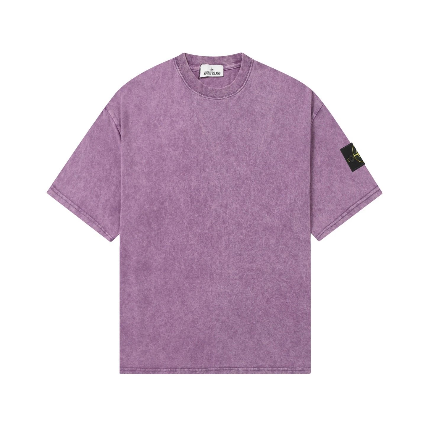 Short Sleeve Washed Purple
