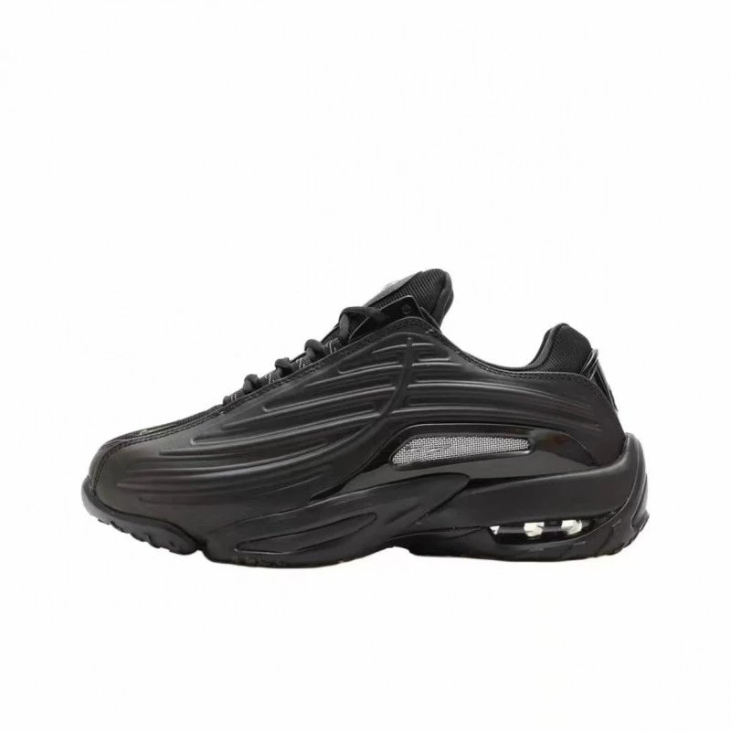 Mike Drake Shoes All Black Silver Logo