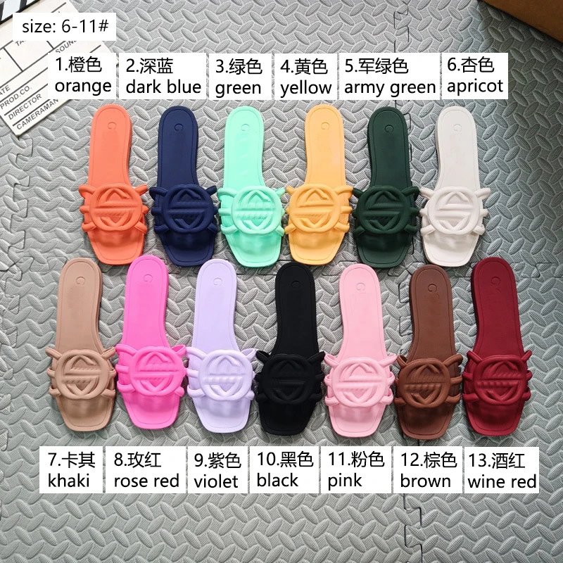 GG One Word Slippers Women's Shoes European and American Brand 2025 New Women's Cool Slippers Europe Cross border Station