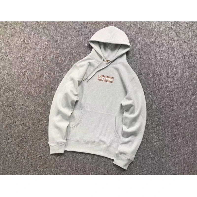 E541# Collab Light Gray Hoodie