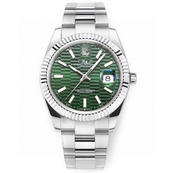 Laojia Men's Diary Type Automatic Mechanical Oyster Steel Belt Men's Style Diamond Sapphire Single Calendar Couple