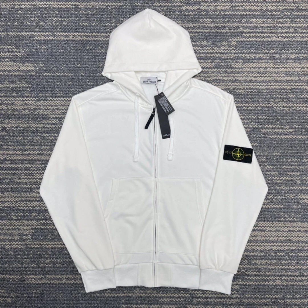 Zip Hoodie White