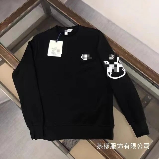 Correct version of Mengjia summer new couple hoodie with M family emblem embroidered letters, comfortable and breathable casual round neck top