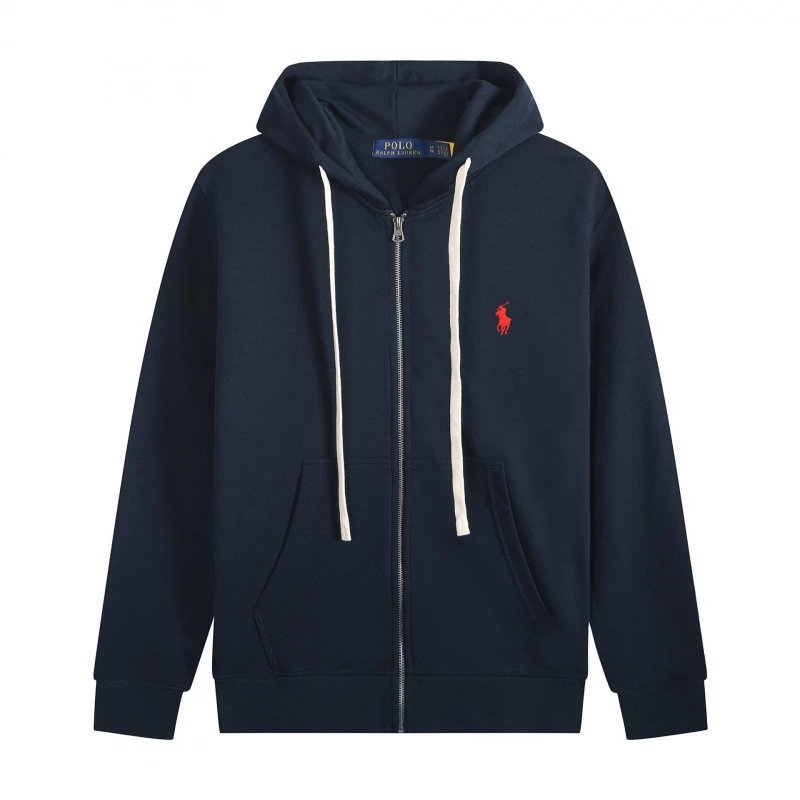 White rope, iron zipper, navy blue, red label