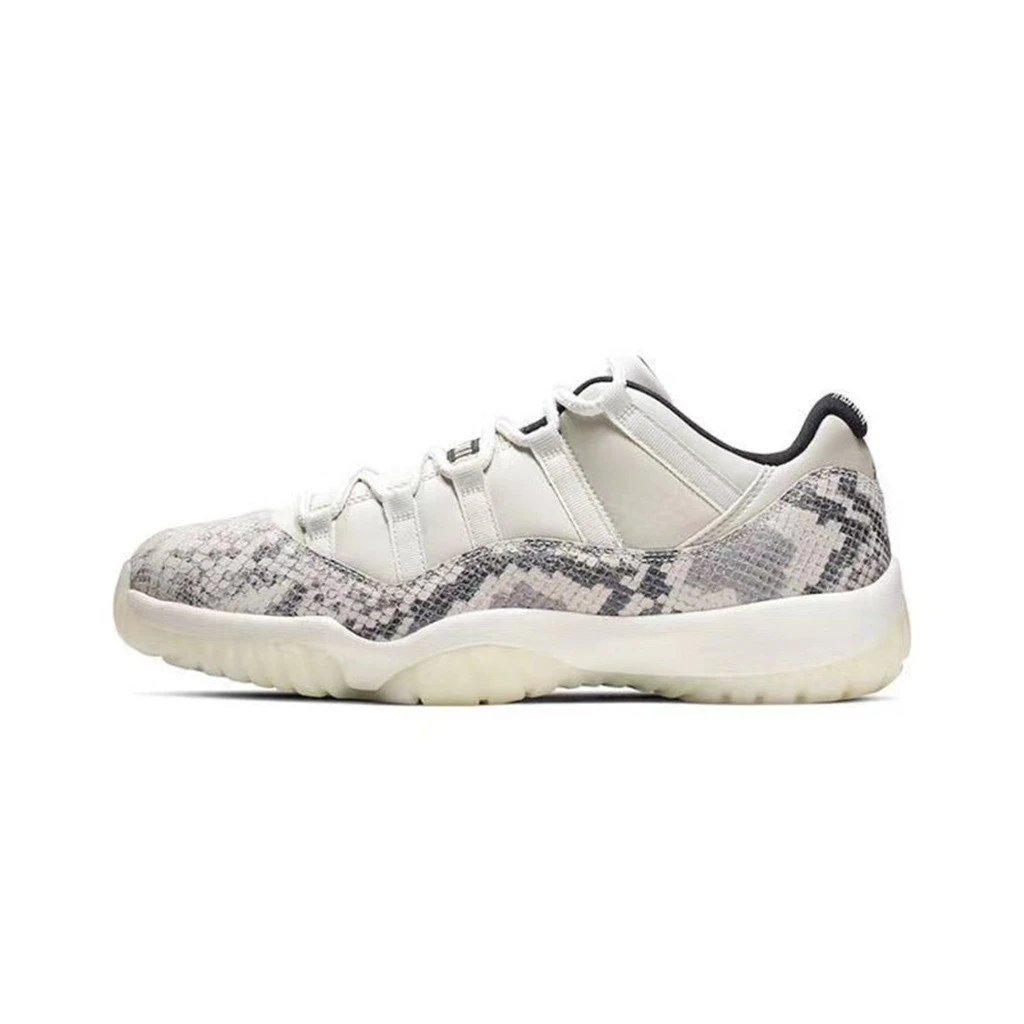 AJ11 Low White Snake