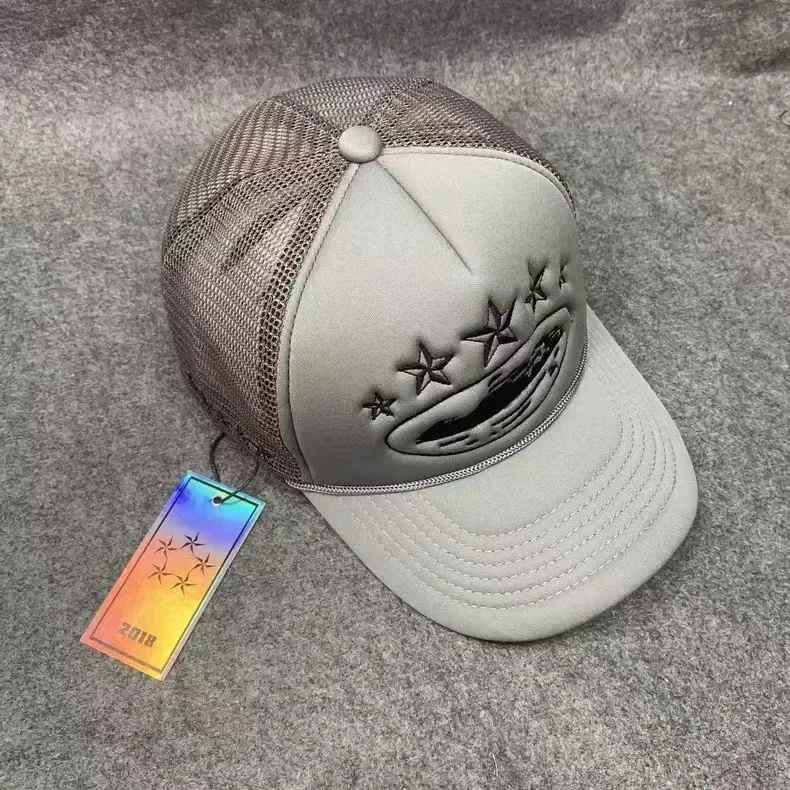 Corteiz 5 Starz Alcatraz Trucker American truck hat foreign trade trendy brand embroidered sun protection card