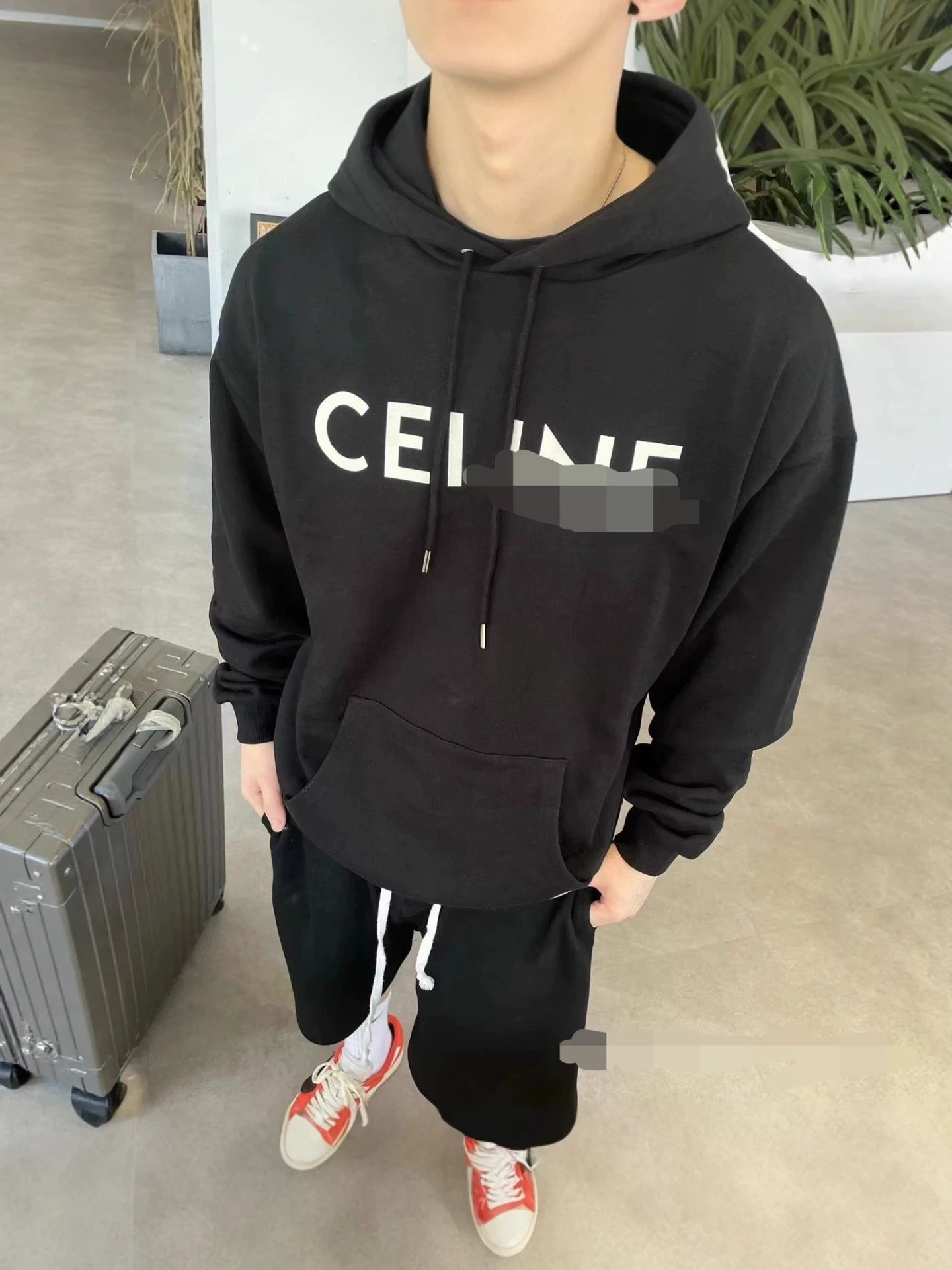 New Cross-Border CEL Letter Logo Hoodie Unisex Casual Loose Outdoor Fashion Versatile Korean Style Jacket