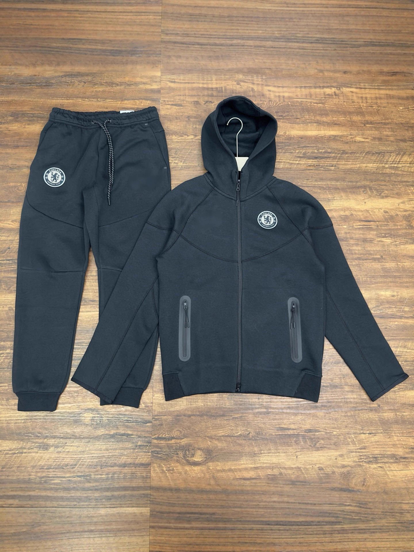 Black Chelsea FC Tracksuit Set
