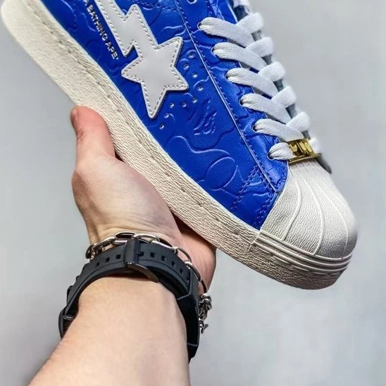 BAPESTA x SUPERSTAR Cowhide Skate Shoes New Style Student Casual Sneakers Original Tag & Box