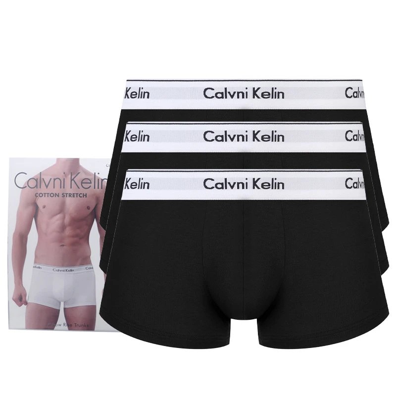 Black/Black/Black (3-Pack) (White Waistband)