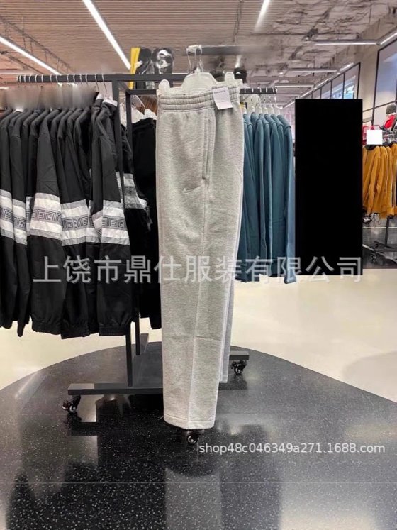 2025 Cross border European and American Trendy Brand Leisure Versatile Explosive Fashion Leisure Fish Hook Embroidery and Velvet Sports Pants