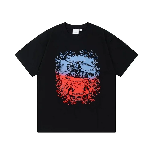 Burberry T-Shirts Short-Sleeve Graphic Logo T-Shirt product detail image 11