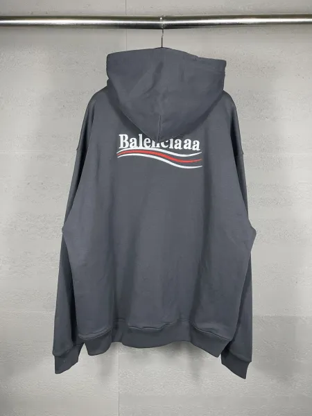 Balenciaga Logo Wave Hoodie White - 13