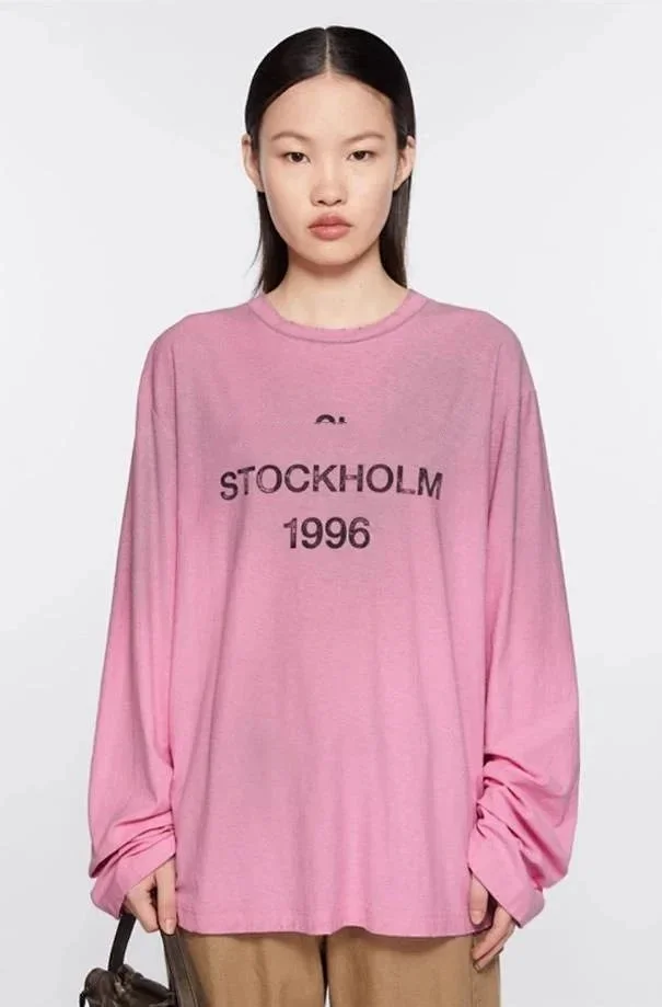 Acne Studios Hoodies & Sweatshirts Stockholm 1996 graphic hoodie product detail image 1