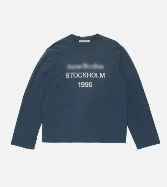 Acne Studios Stockholm 1996 Navy Long-Sleeve T-Shirt - 1