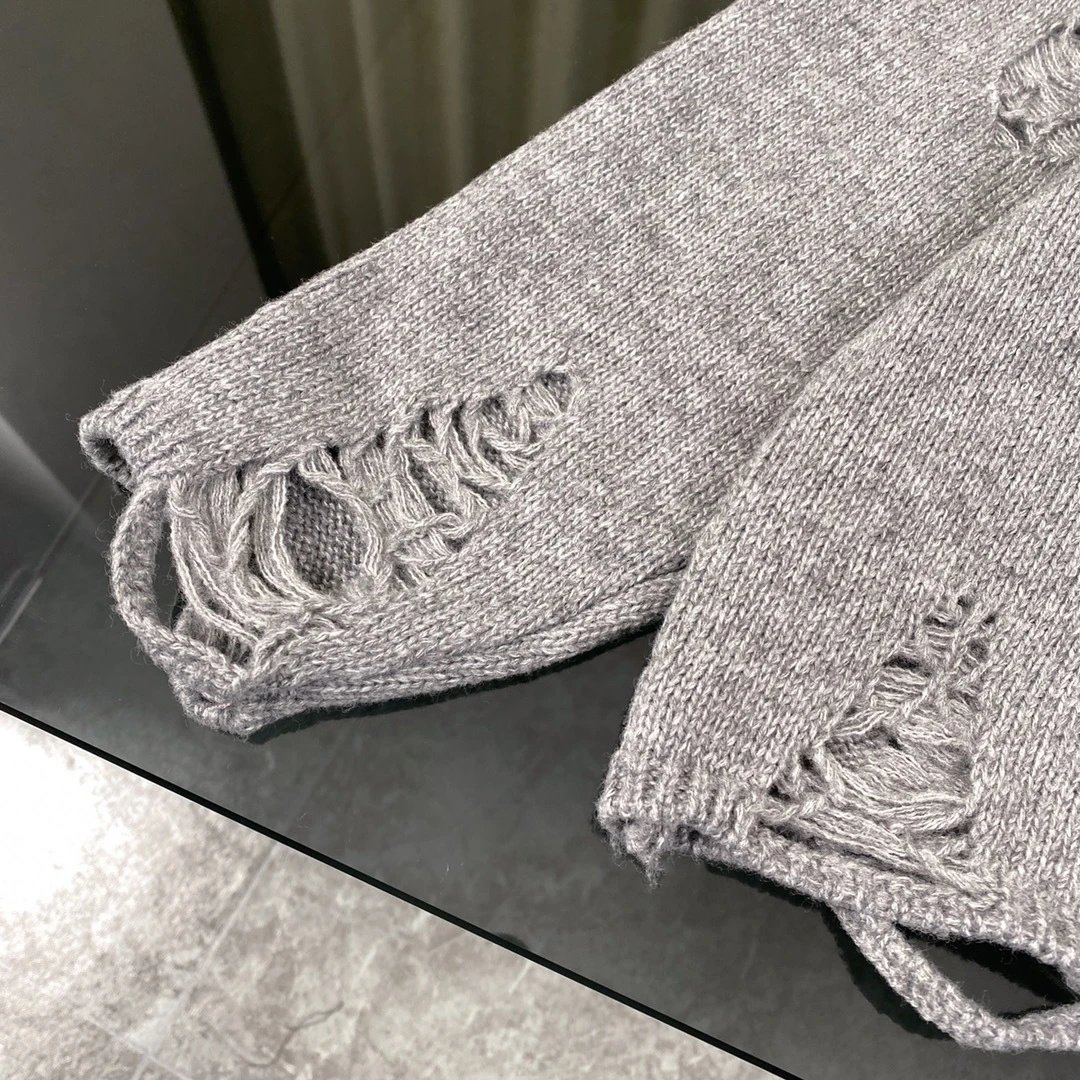 Gallery Dept. Distressed Knit Sweater Black - 22