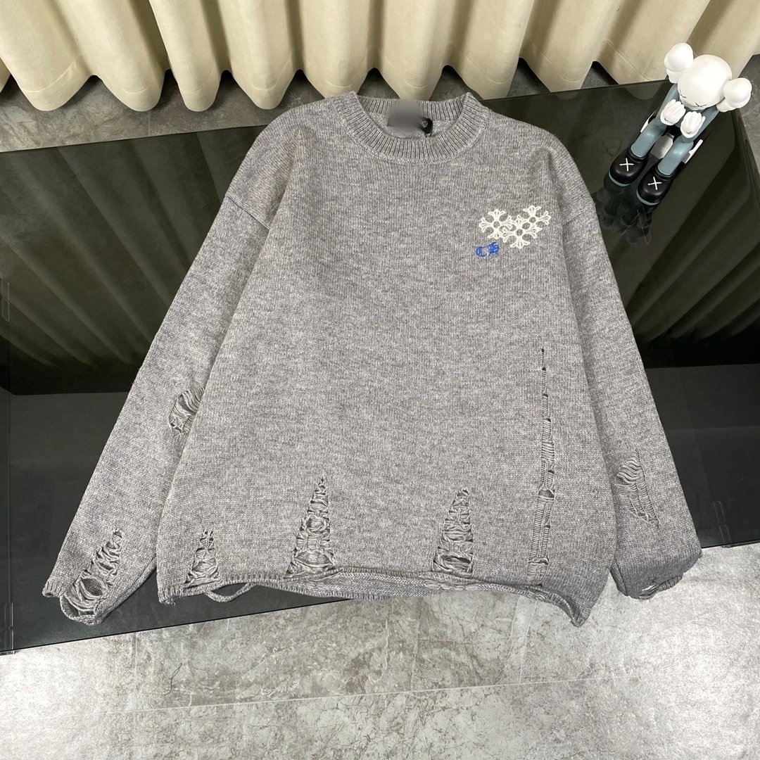 Gallery Dept. Distressed Knit Sweater Black - 17