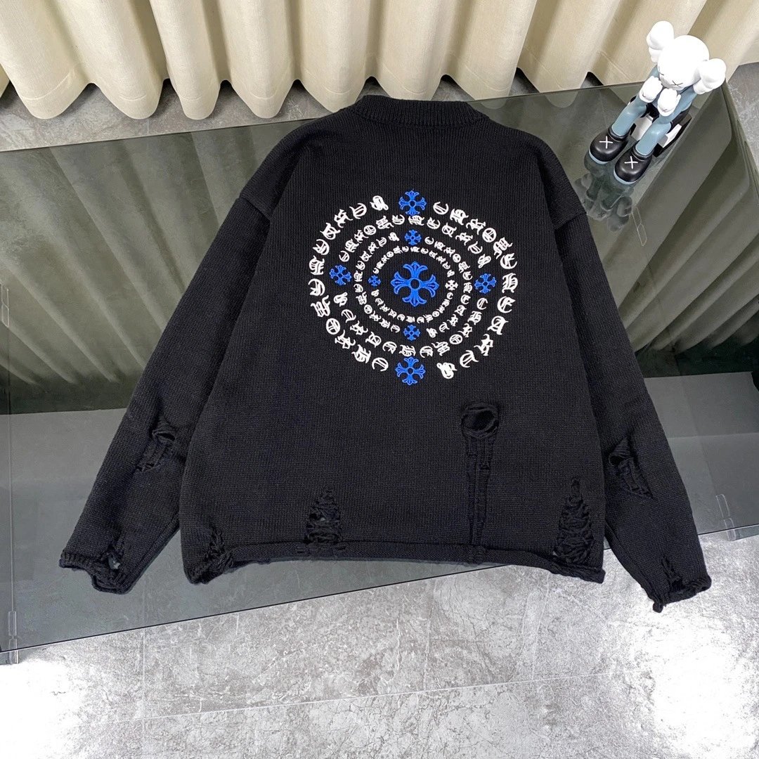 Gallery Dept. Distressed Knit Sweater Black - 4