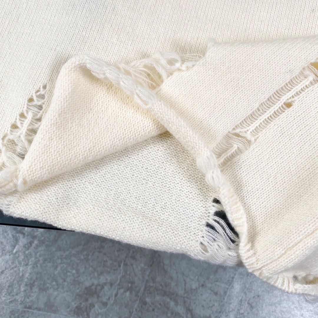 Gallery Dept. Distressed Knit Sweater Black - 13