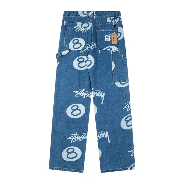 Stüssy 8-Ball Collection Black/White/Beige/Blue/Patterned Apparel - 13