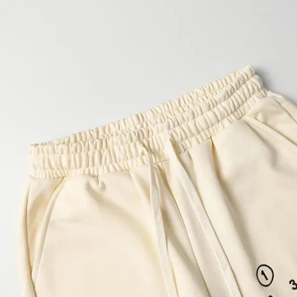Off-White™ Numeric Tape Print Sweatshorts Gray - 6