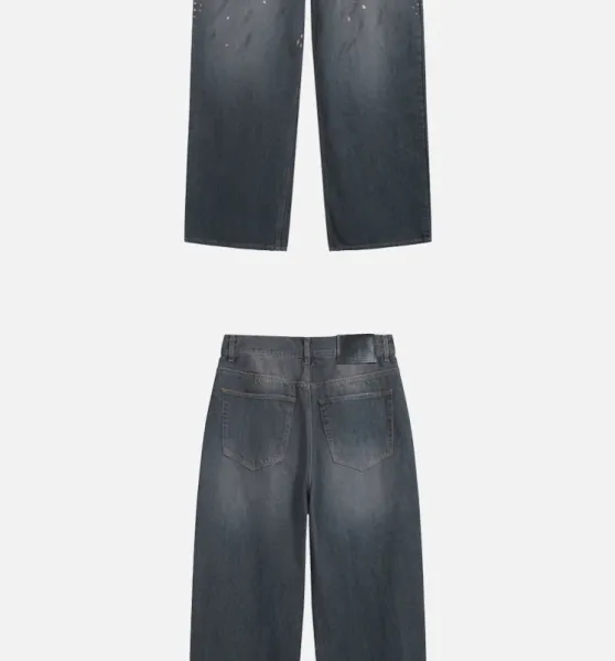 Design Washed Gray Sweatpants - 15