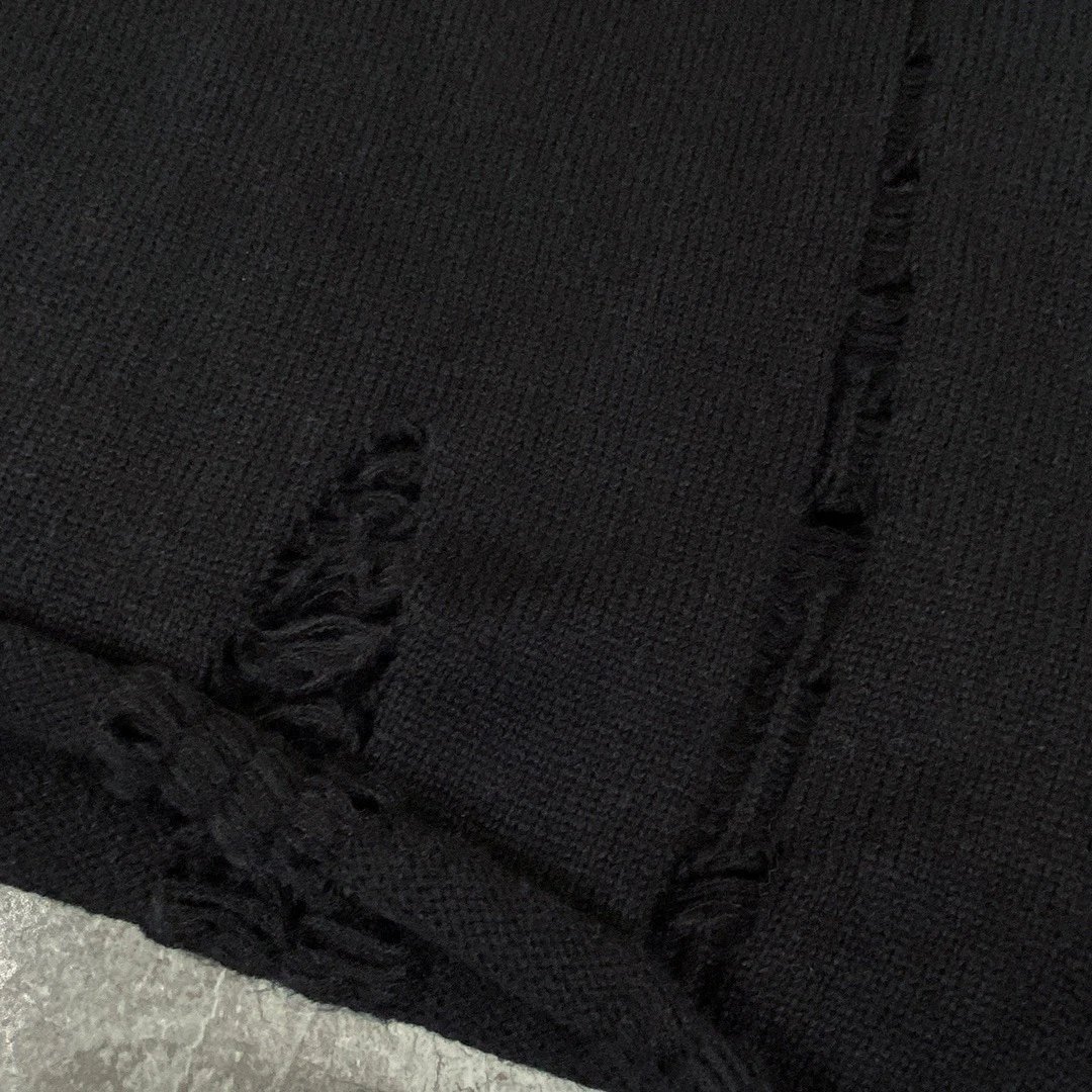 Gallery Dept. Distressed Knit Sweater Black - 7